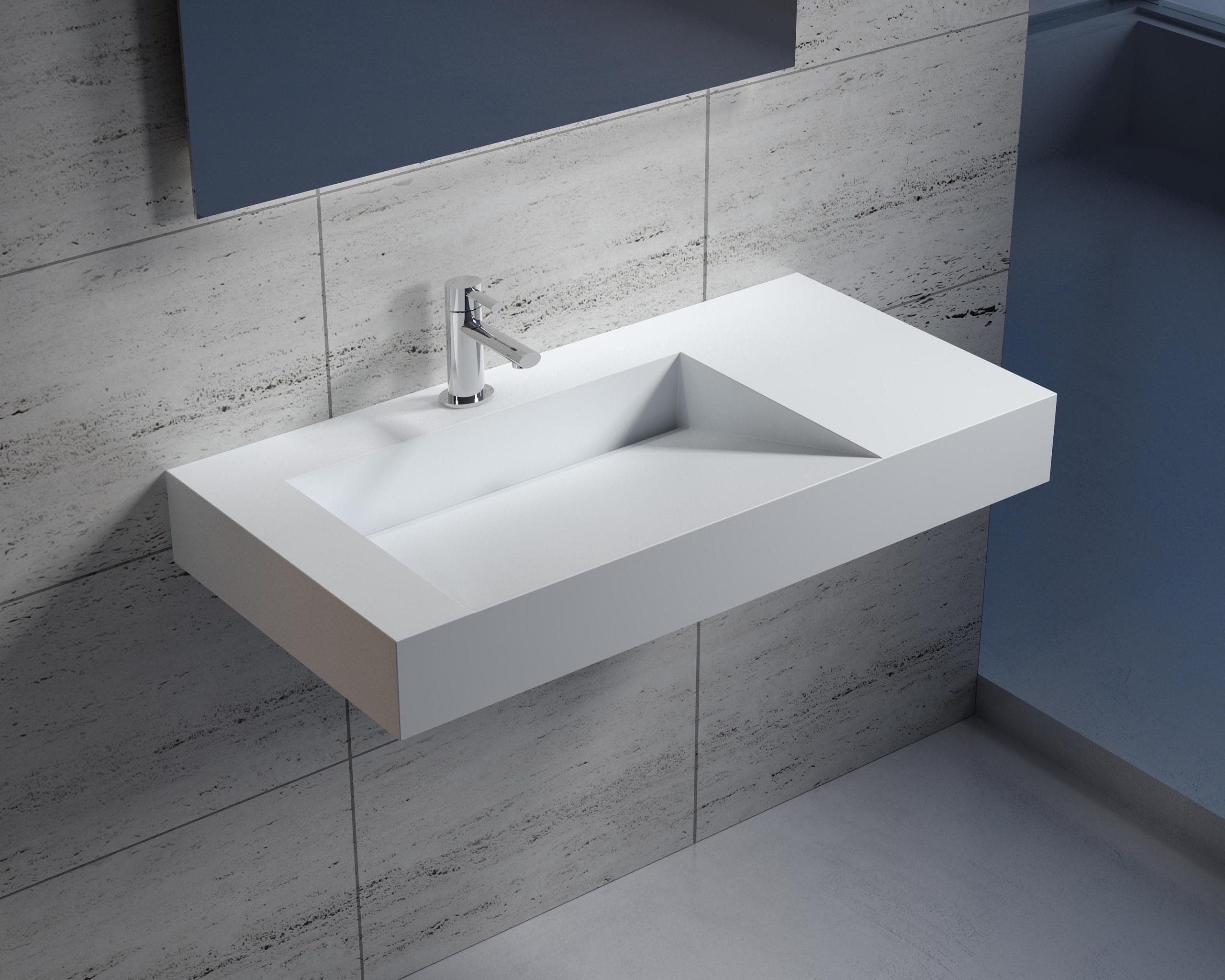 Wall Mounted Ramp Sink PW12A topbath